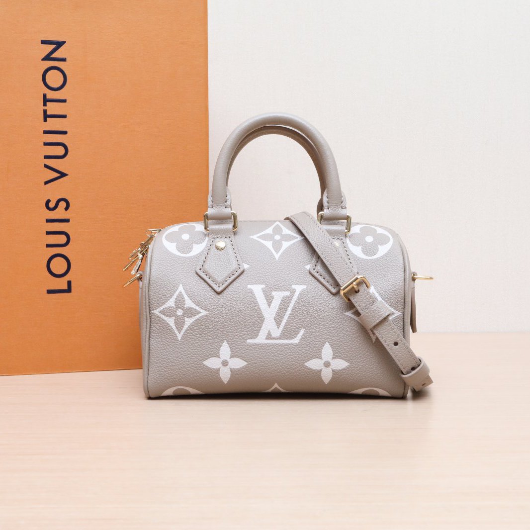 99新 LouisVuitton/路易威登 活动【小花念念】Speedy 20 大象灰包