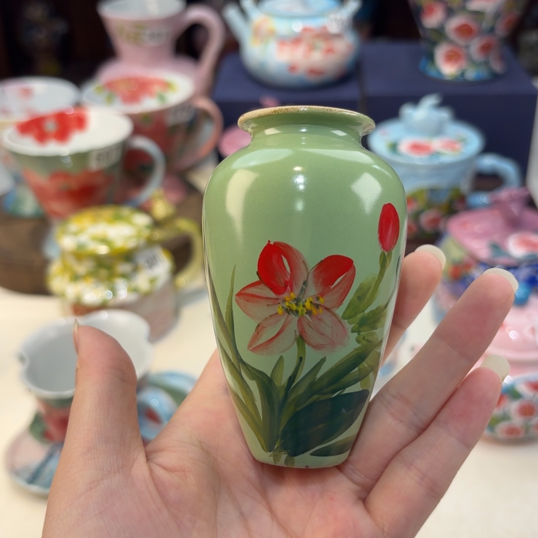 景德镇手绘高温釉下彩陶瓷茶具