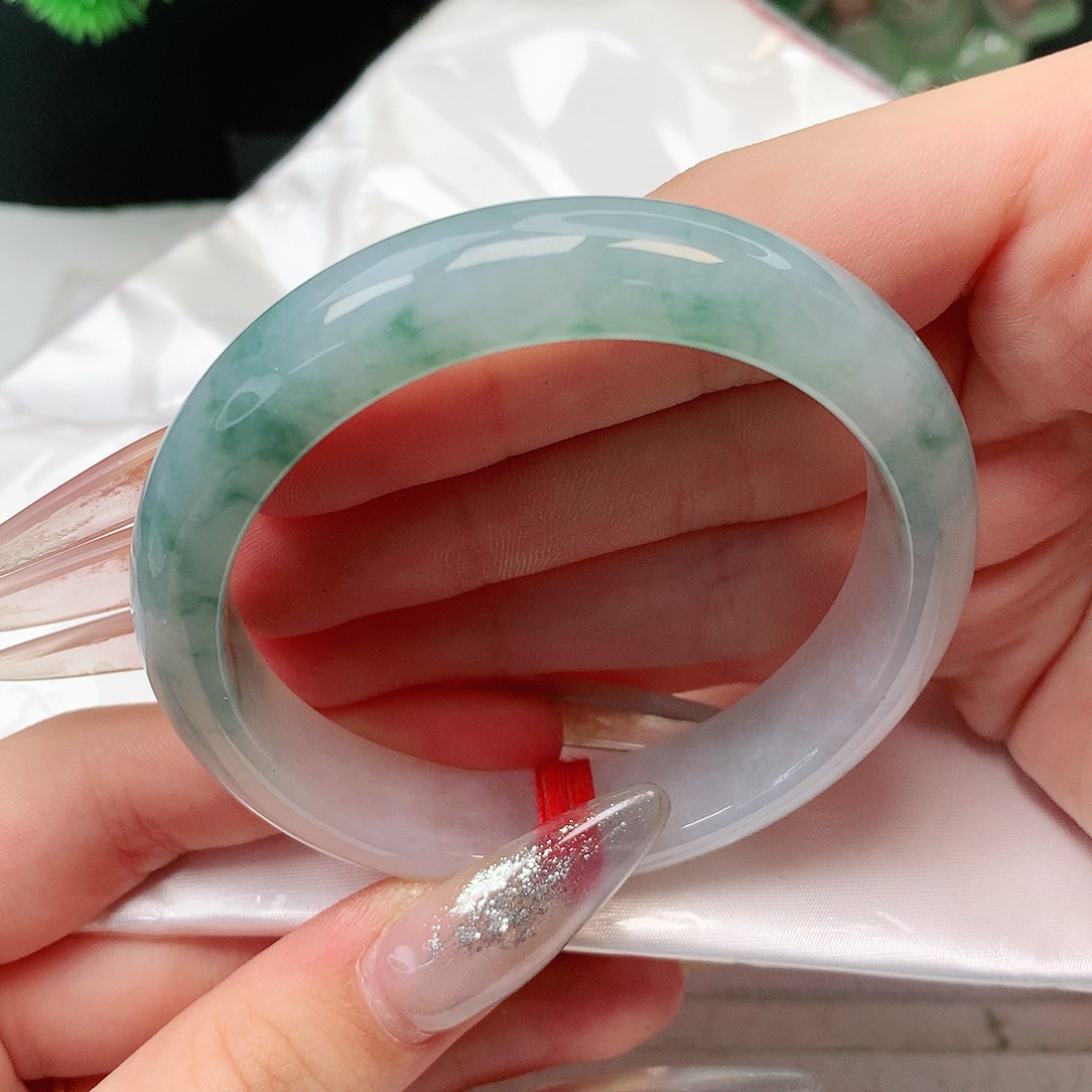 未镶嵌手镯翡翠正圈55