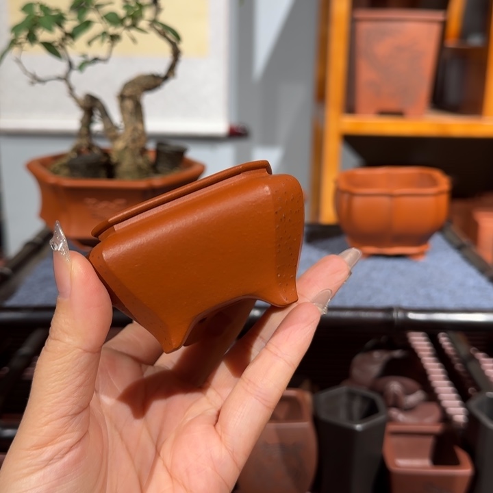 水***珑花盆紫砂全手工制作