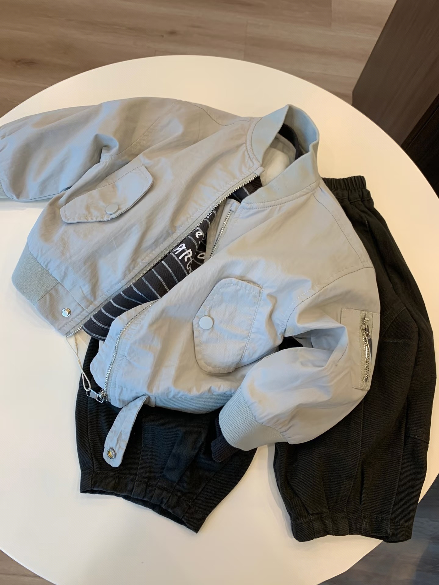 2025春秋韩系男宝痞帅男宝棒球服外套洋气宝宝时髦宽松百搭外套潮