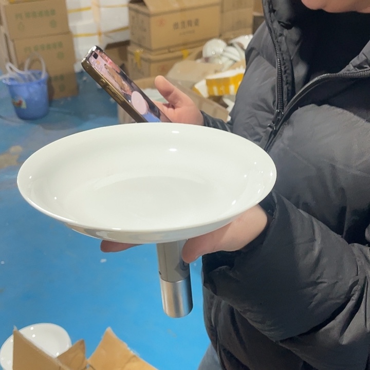 瓷片高白泥八英寸深盘四个，包邮