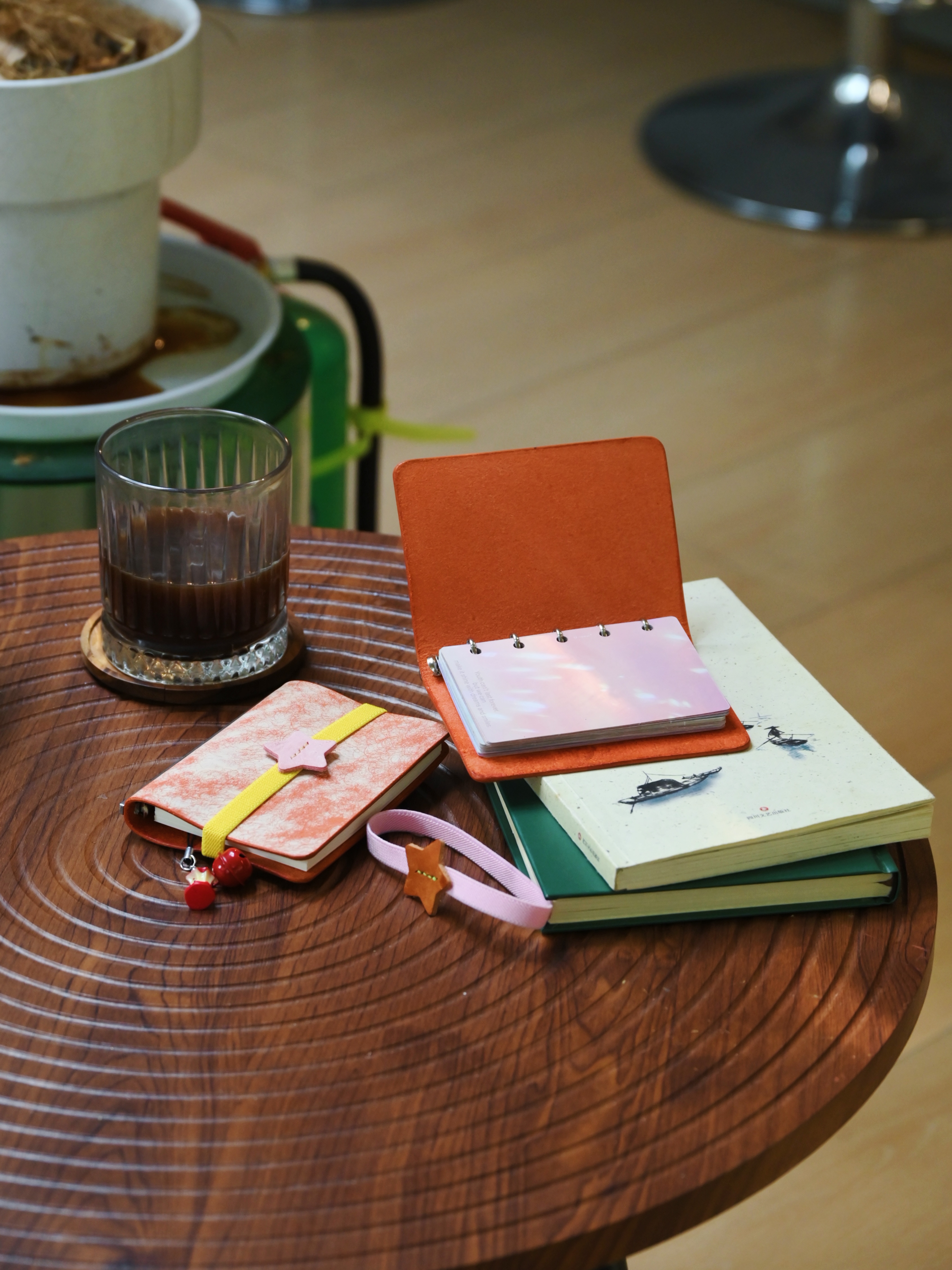 水果橙~意大利Margot Fog手工皮料~背条款手帐本~日记本~商务本