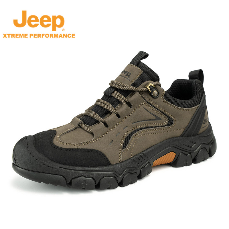 JEEP/吉普秋季新款防滑耐磨登山鞋轻便透气徒步鞋时尚百搭休闲鞋 