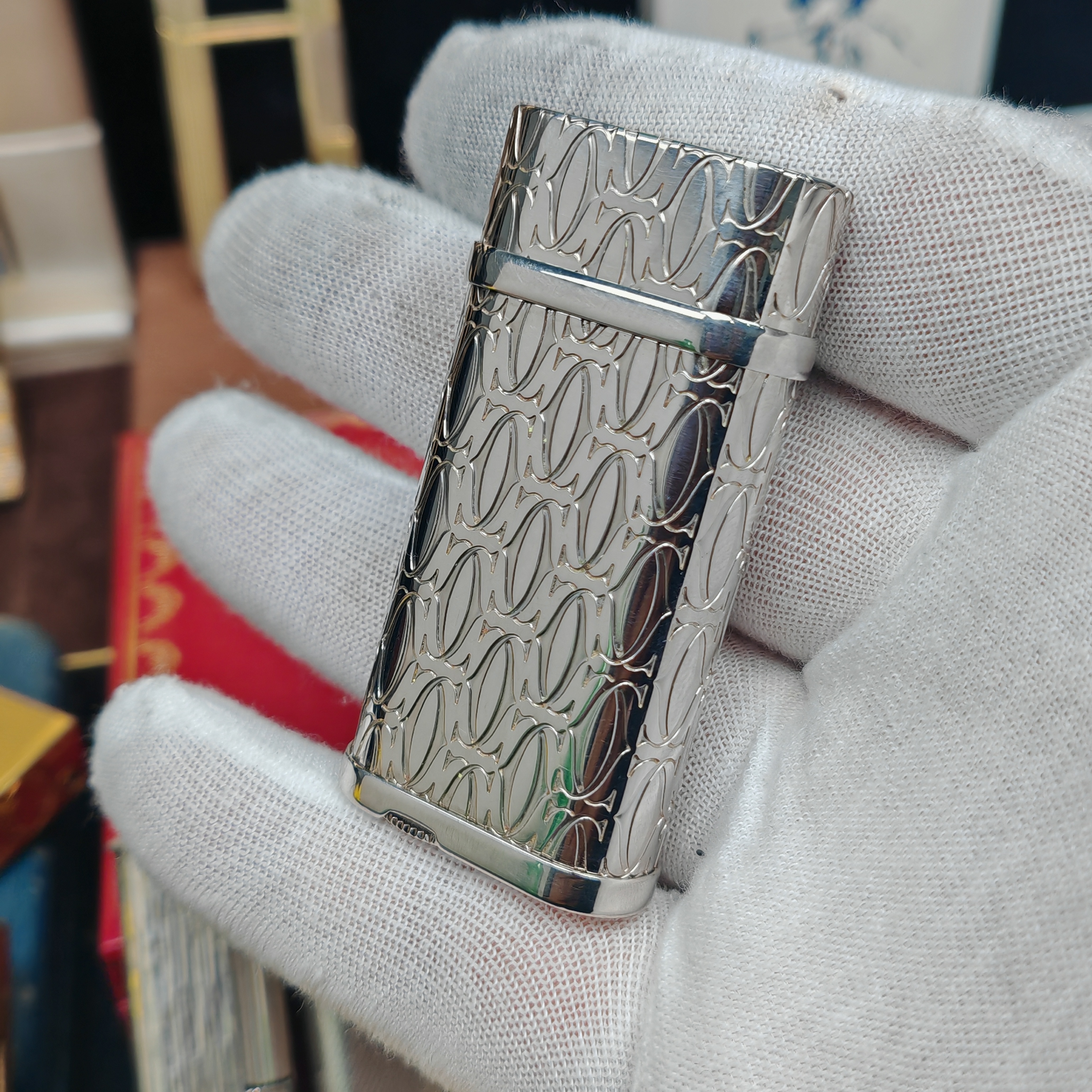 带盒满刻logo卡家生日快乐打火机2545