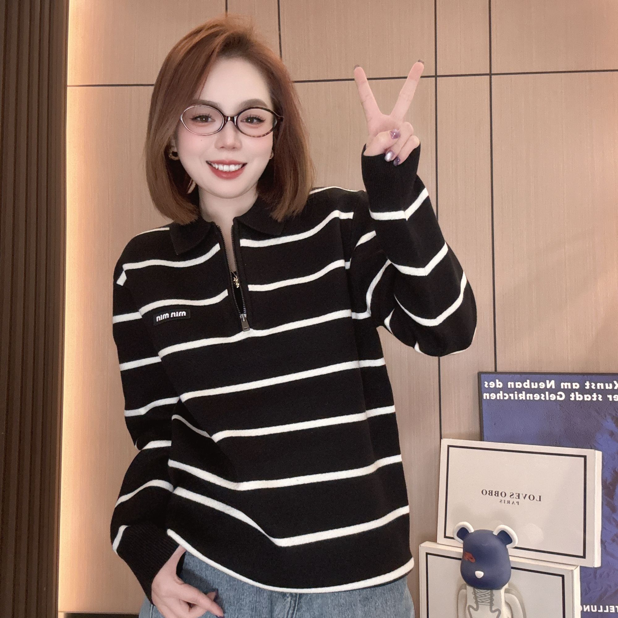 冬季新款加厚保暖高端针织衫毛衣轻奢百搭宽松内搭打底衫