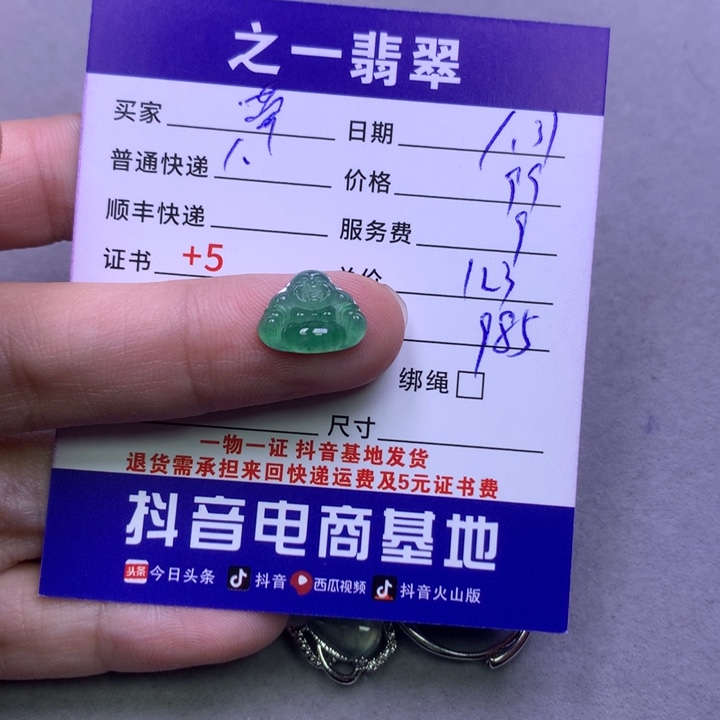 翡翠颈饰未镶嵌草*