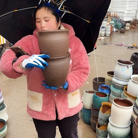 口18高21瑕疵盆子 