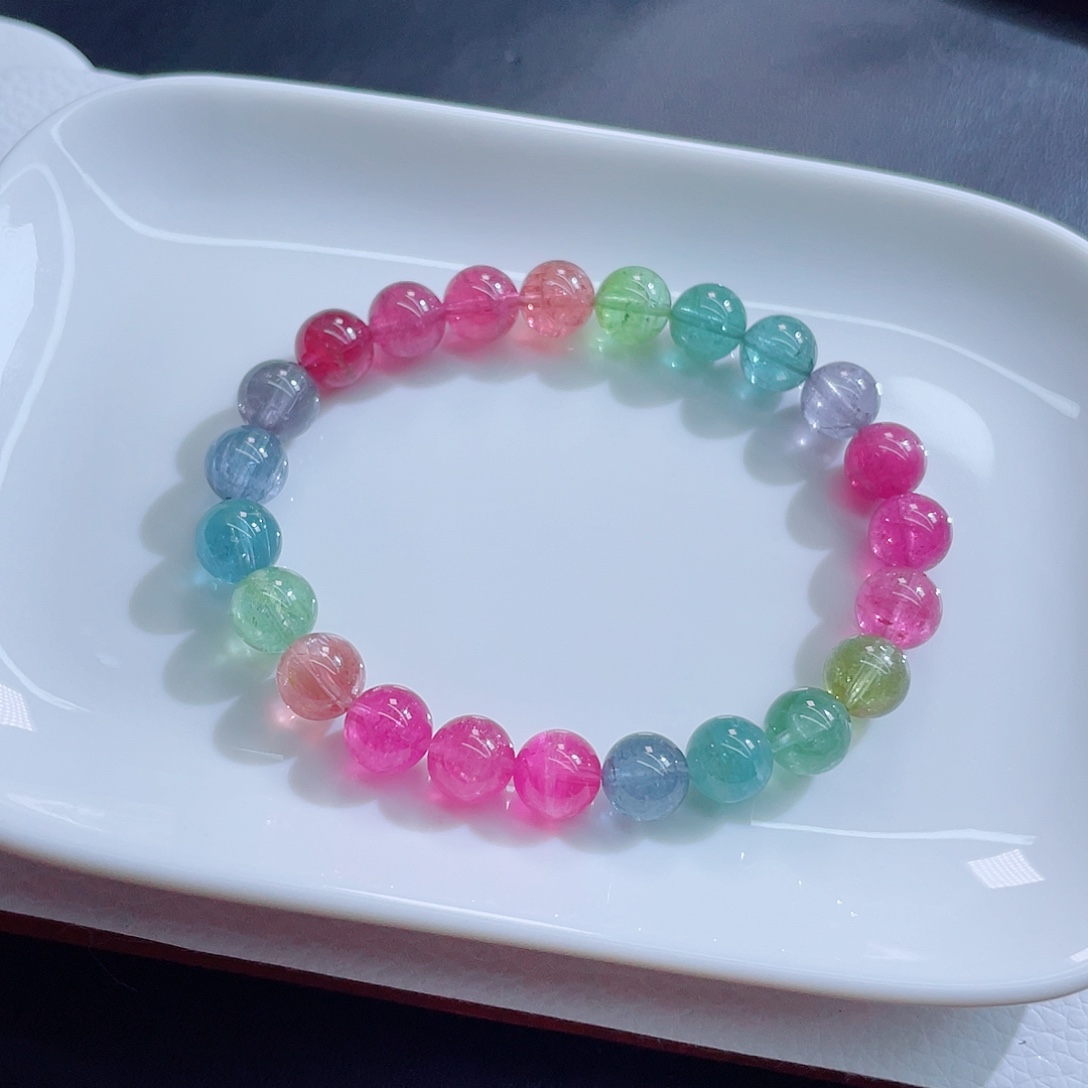 未镶嵌碧玺手链8.3mm左右