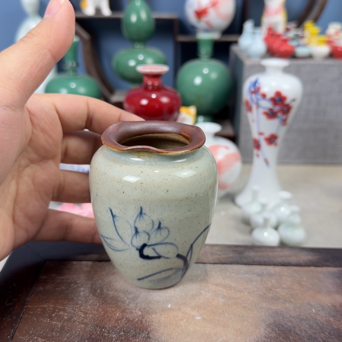 陶瓷手工小花器摆件