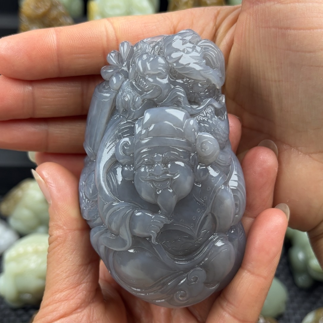 和田玉把件未镶嵌田****)