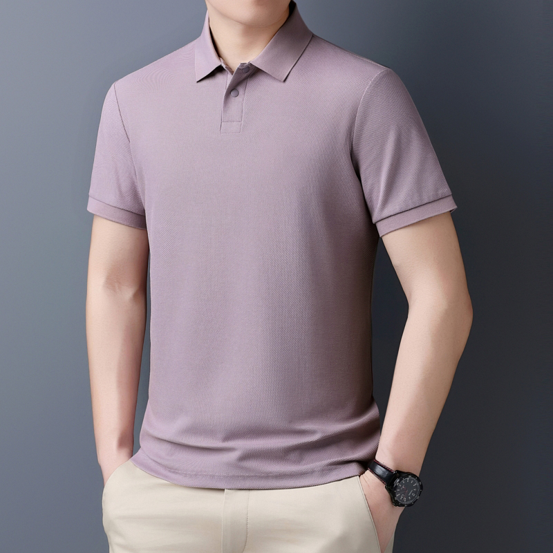 高品质中年男装T恤男士短袖polo衫200-399号