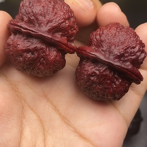 文玩核桃把件41尺饕餮