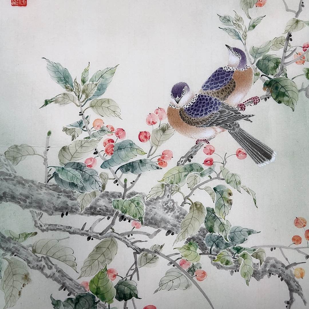 绘画用****8左进伟老师工笔