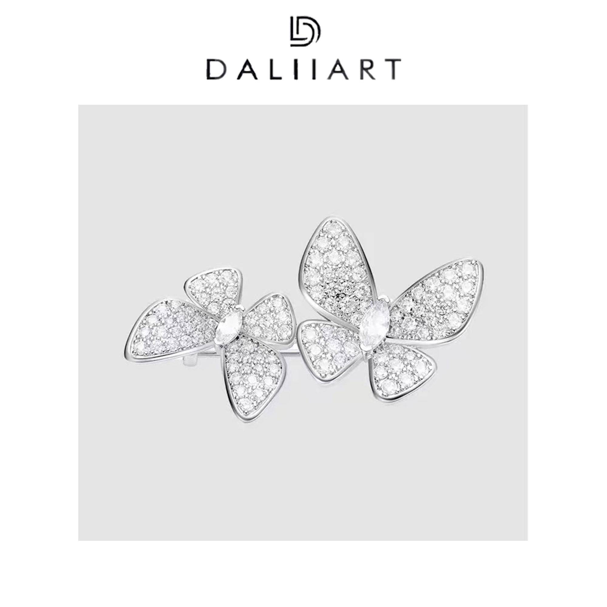 合金胸针 合金胸针 灵韵蝶影 轻奢小众电镀胸针DLSP0234