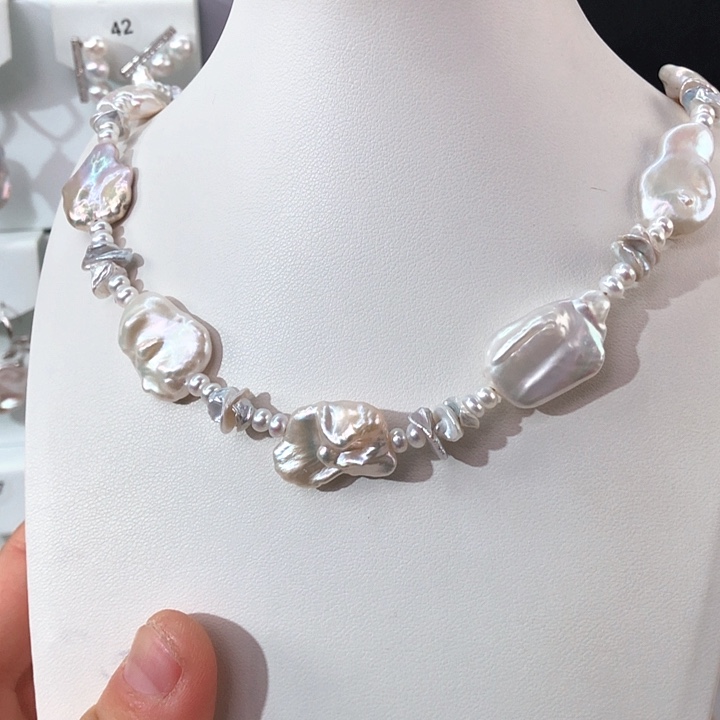 淡水珍珠项链未镶嵌?***大拍4发1