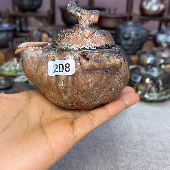 裸柴烧陶瓷手工茶器