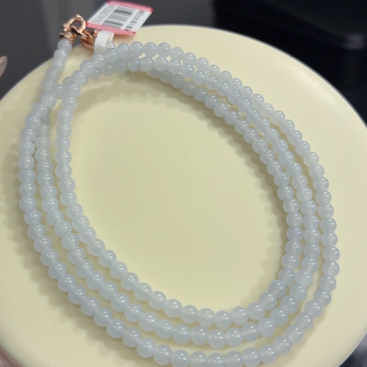未镶嵌手链翡翠白月光小米珠卡4