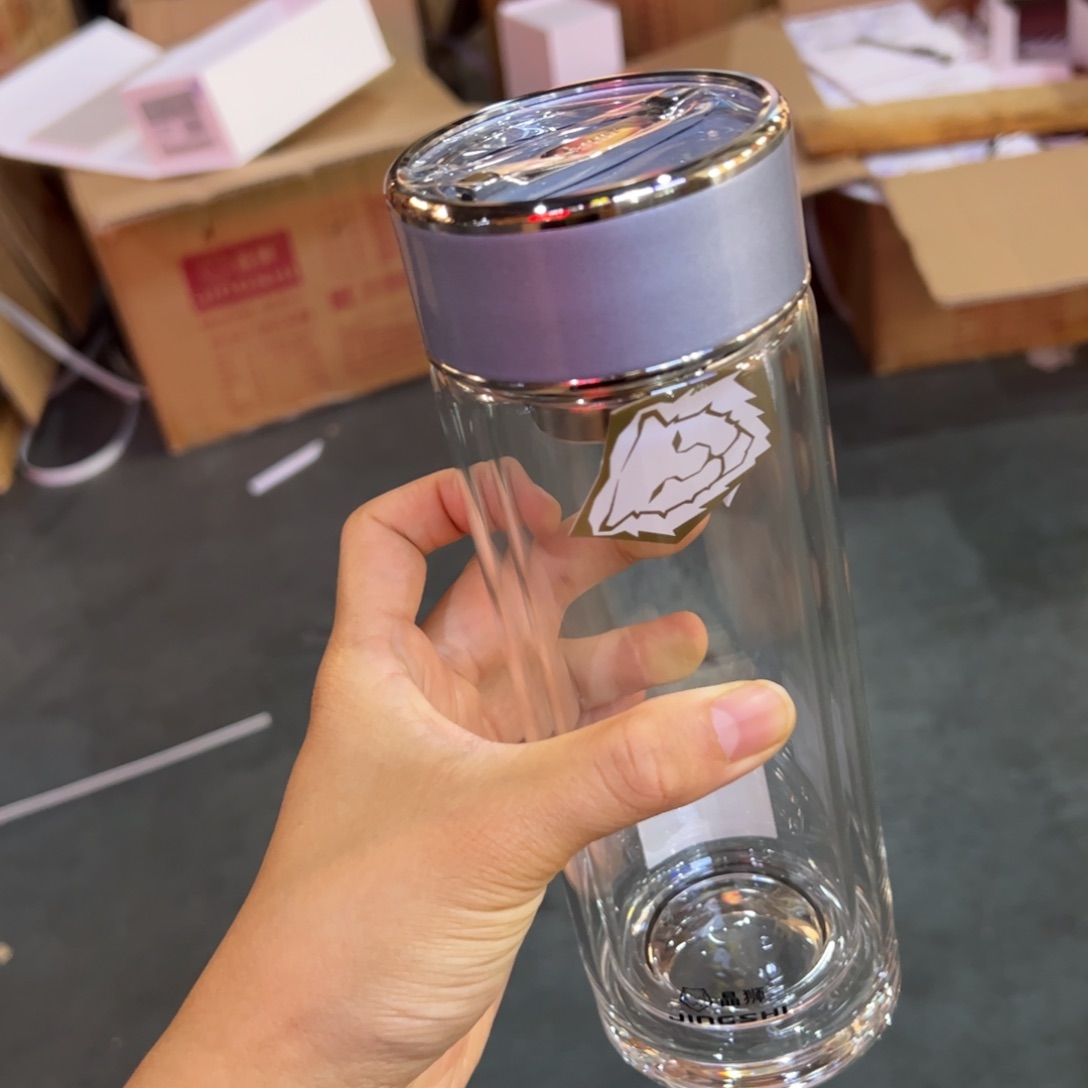 晶双层玻璃杯380玻璃杯提环玻璃杯380玻璃杯