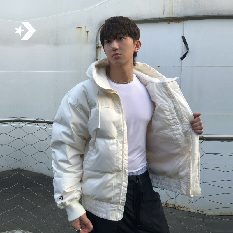 匡威冬新款男复古温暖轻便鸭绒好羽绒服外套CONVERSE 10027546