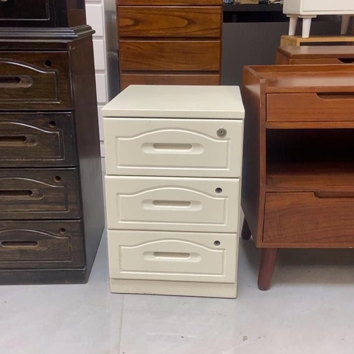 圆角款木梧桐木实木床头柜