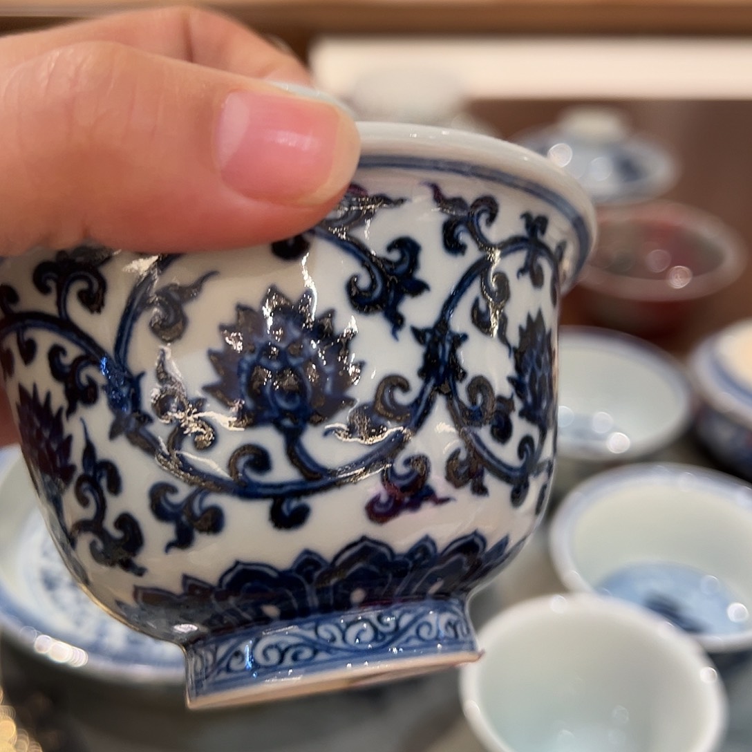 生景土造物盖碗盖碗