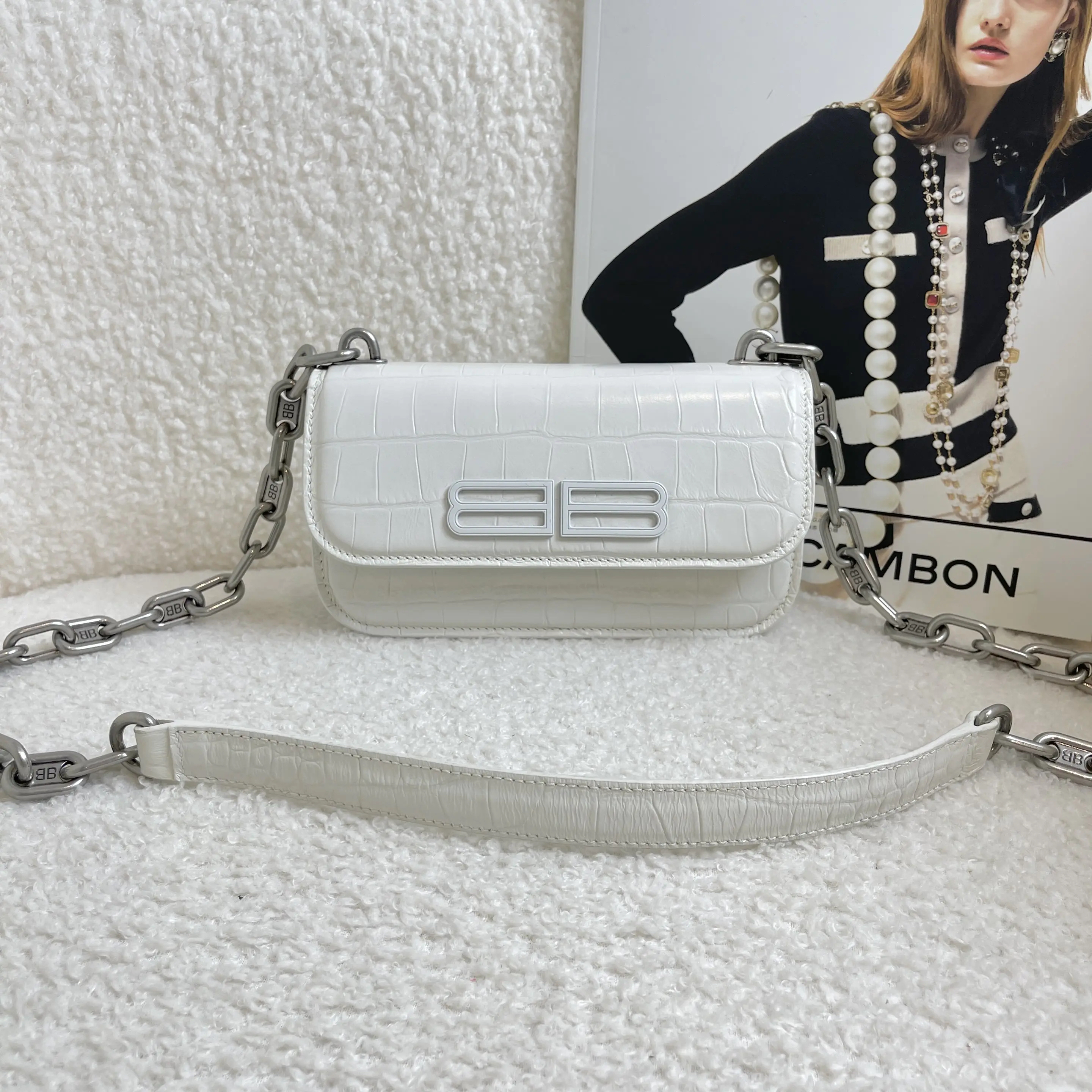 99新 Balenciaga/巴黎世家 石灰白GOSSIP/71816176/12期/代卖服务