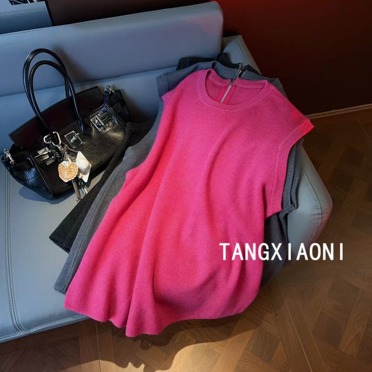 3店 三色重磅 韩系 大版版马甲潮牌女装潮牌女装