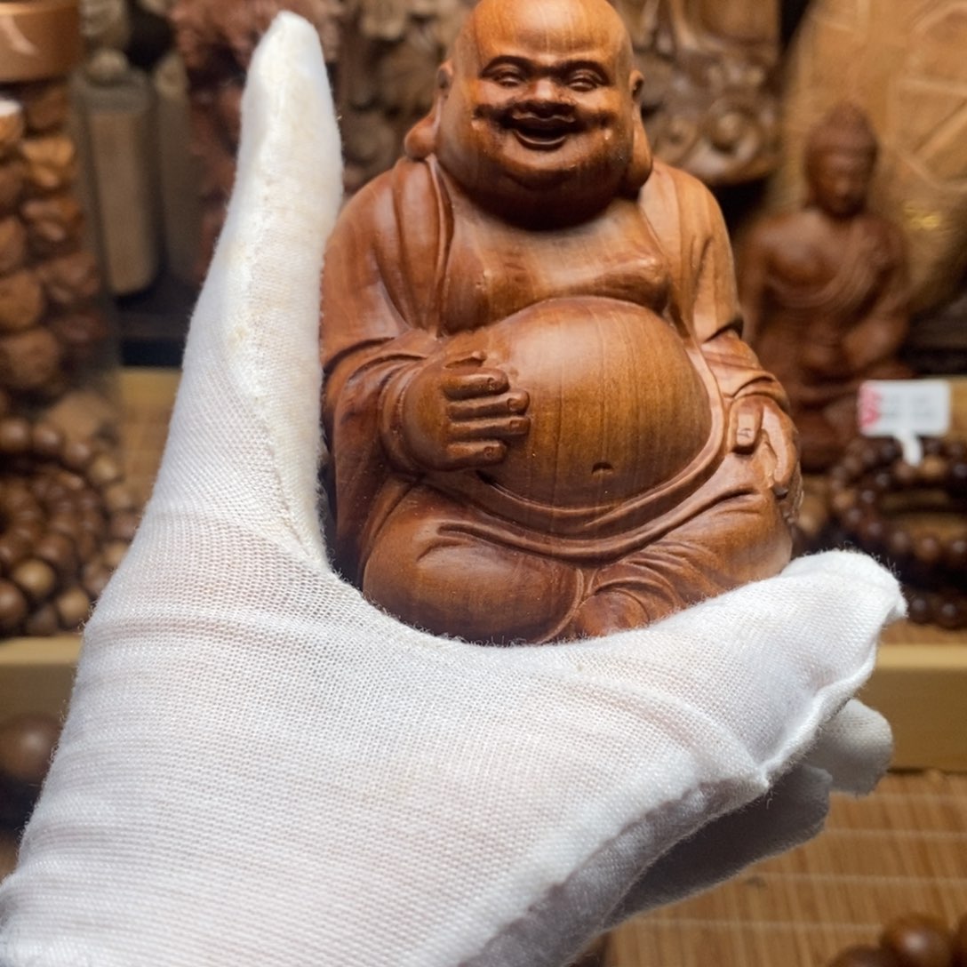 檀香木把件手串摆件