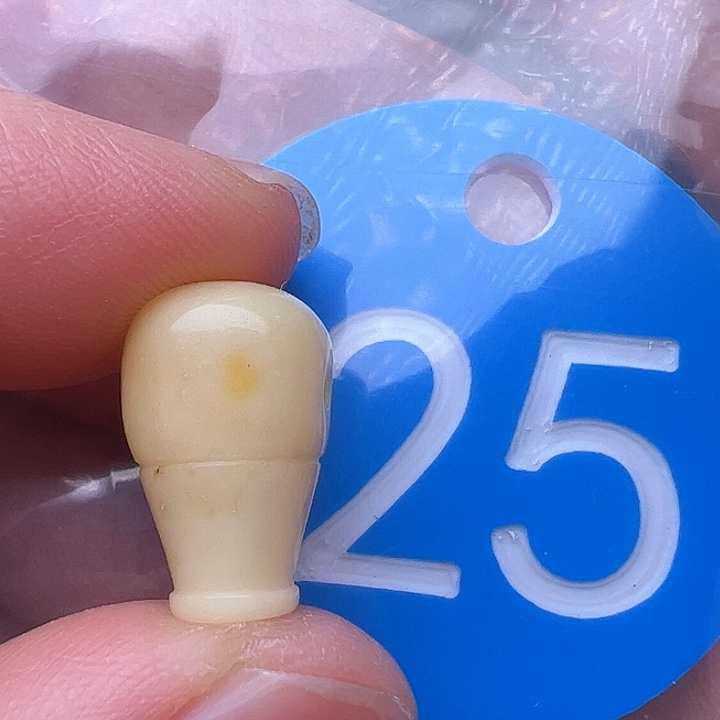 蜜蜡裸石未镶嵌花粉9.8m m