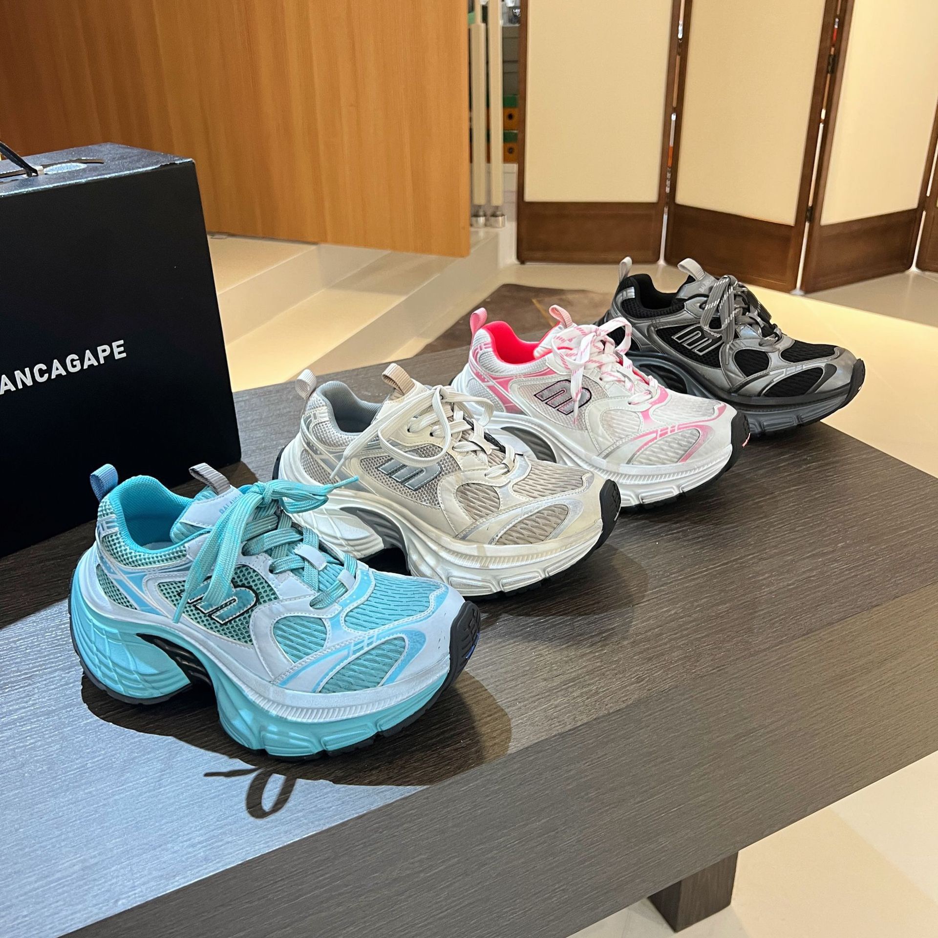 2025巴黎新款6XL老爹鞋女厚底增高休闲男鞋透气运动情侣鞋