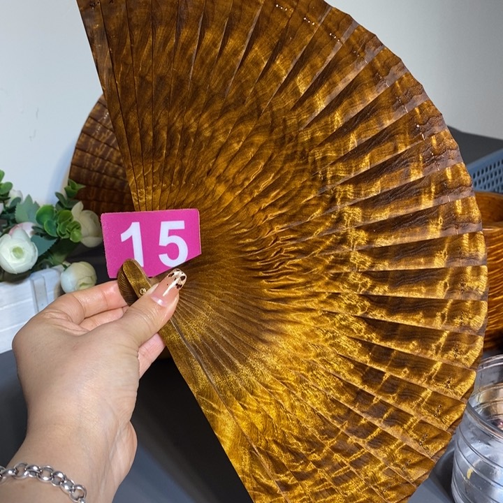 金丝楠陳金丝楠木扇子