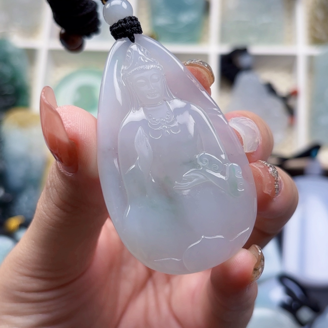 颈饰未镶嵌翡翠观音m