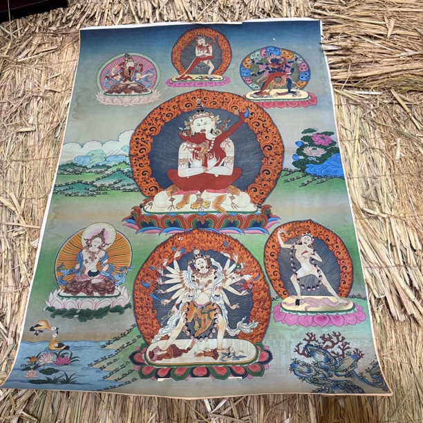 高端精品金刚萨垛绘画类唐卡AA38