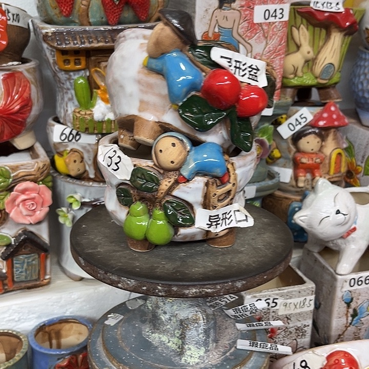 粗陶材质多肉花盆