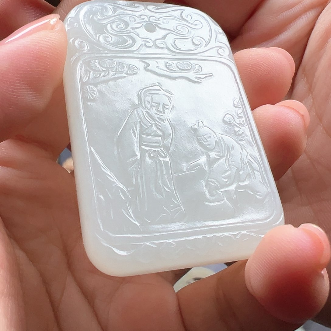 【闪购商品】和田玉颈饰未镶嵌谷*地