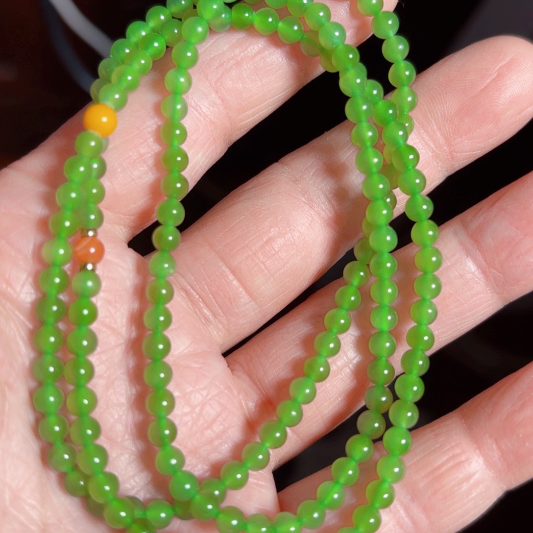 和田玉（碧玉）项链未镶嵌?****y