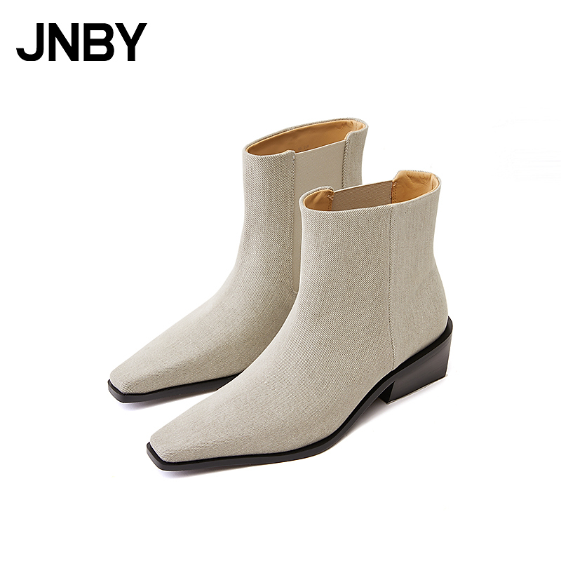 【商场同款】JNBY/江南布衣25春新品高跟鞋方头女7P2M15460