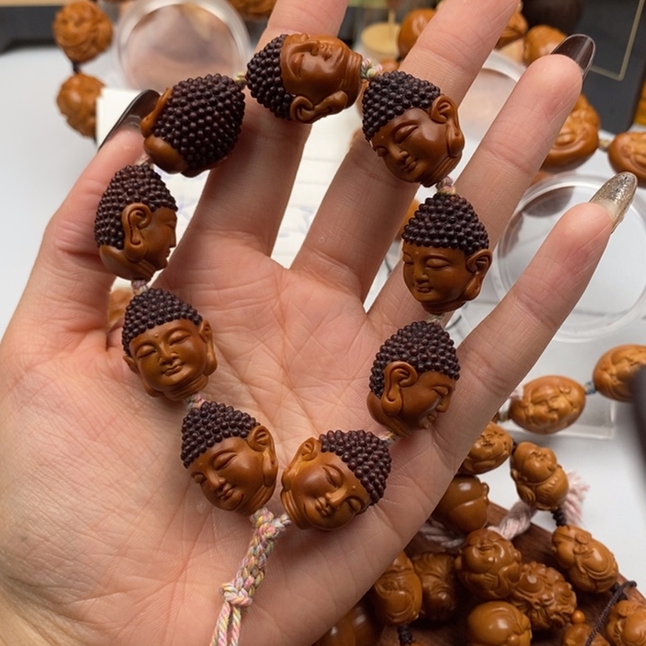 吊坠橄榄核大日如来佛头