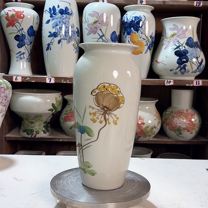 瓶高32莲子新款陶瓷陶瓷