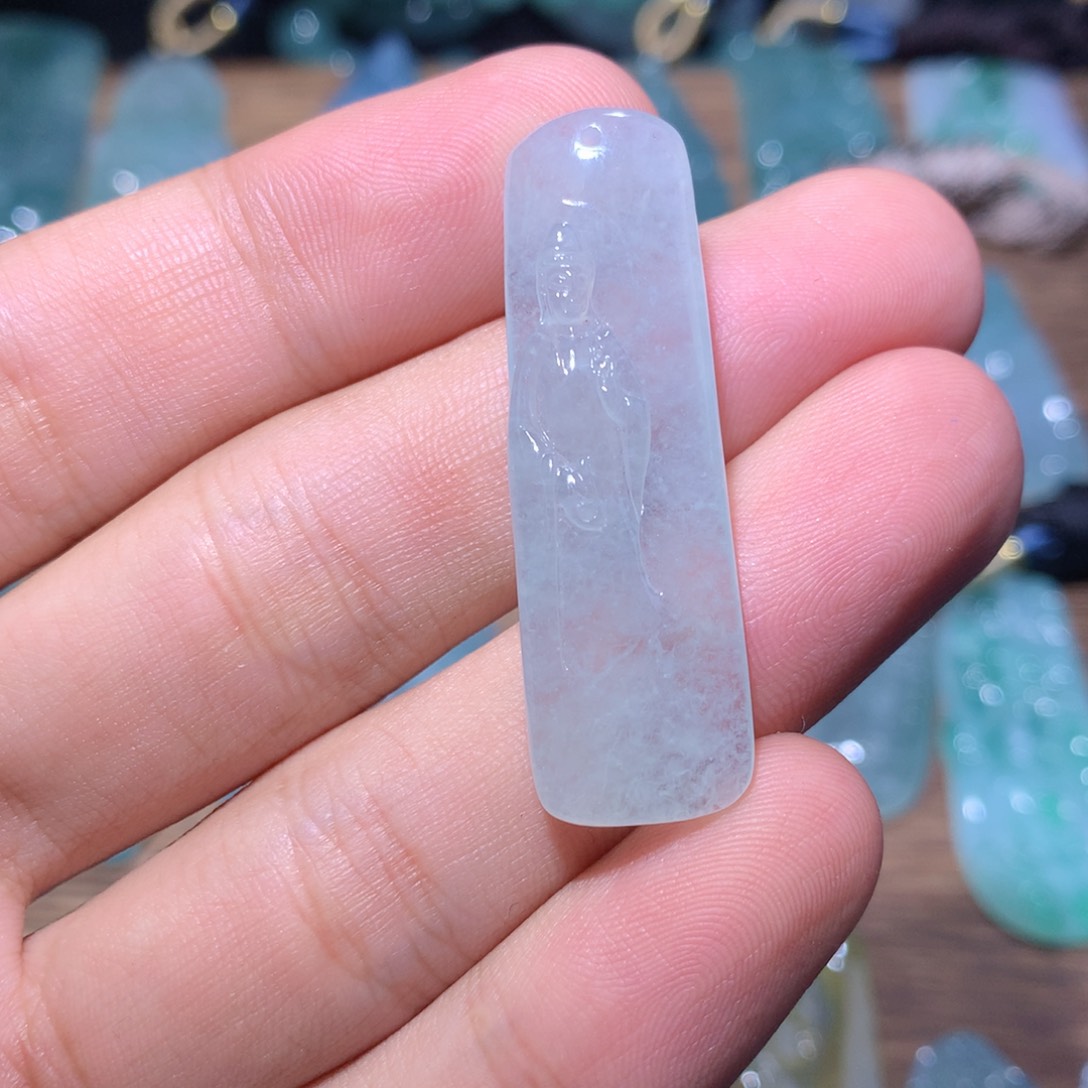 吊坠(不含链)未镶嵌翡翠天然a货翡翠吊坠