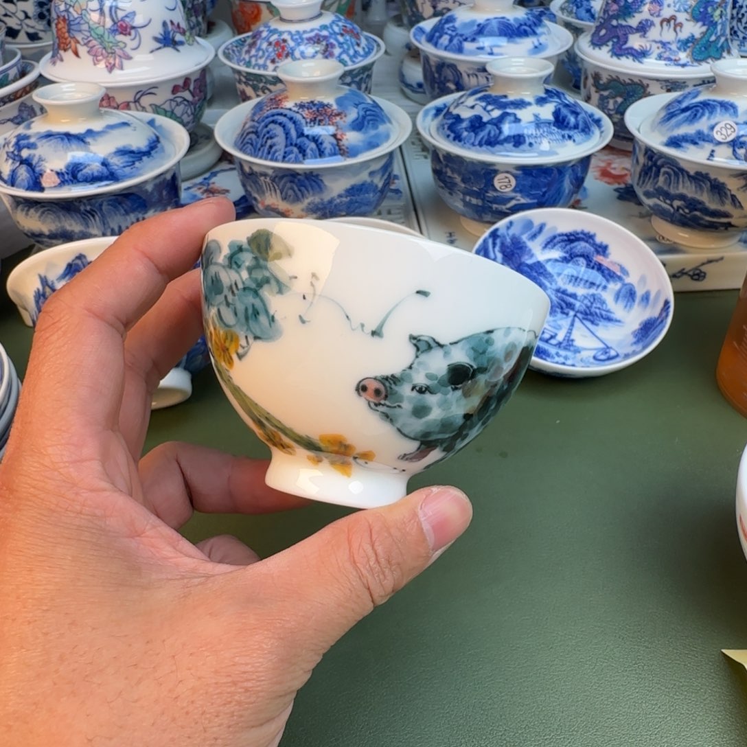陶纯手工纯手绘茶具358