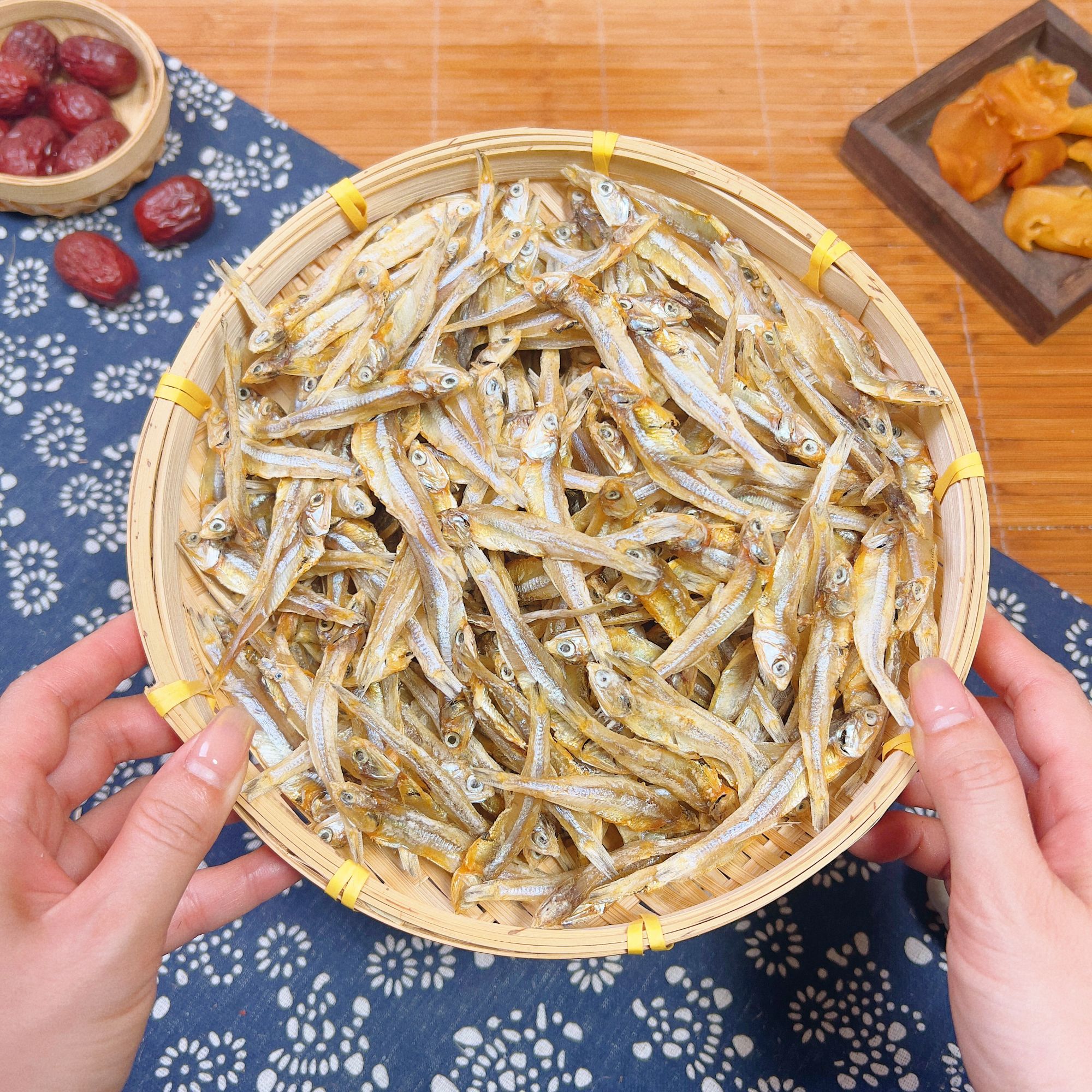 广东本港 海鱼白帆鱼干 公鱼仔渔民淡晒银鱼干 海鲜干货炒菜500g