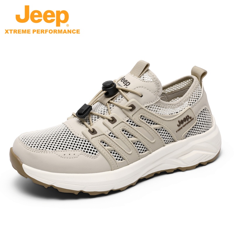 JEEP/吉普夏季新款低帮百搭透气网面鞋运动休闲鞋防滑登山徒步鞋