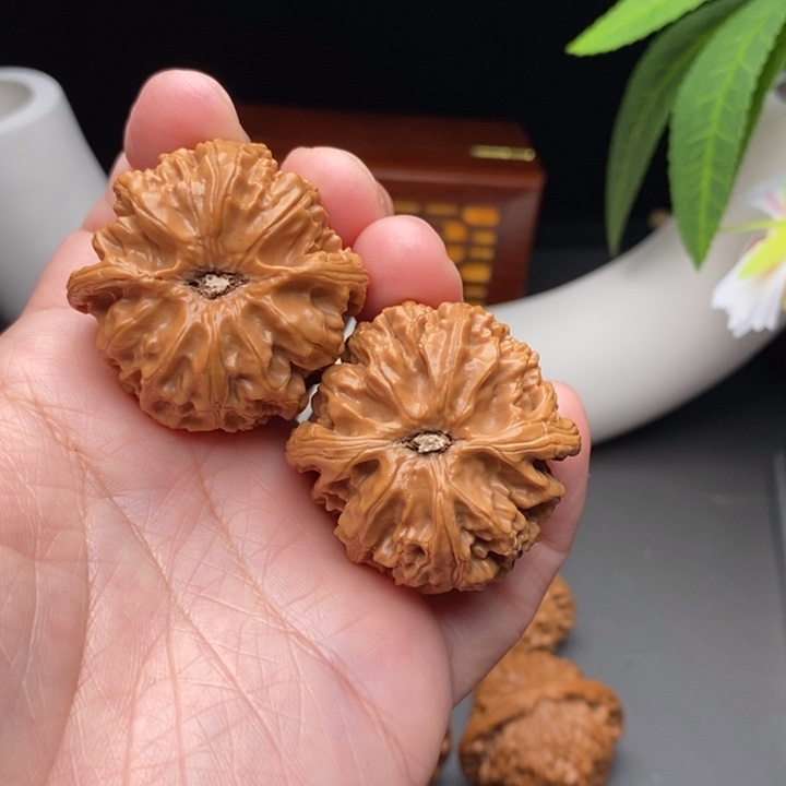 文玩核桃把件飘****心苹果园40