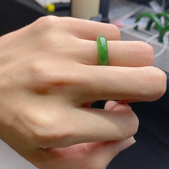 和田玉（碧玉）未镶嵌戒指