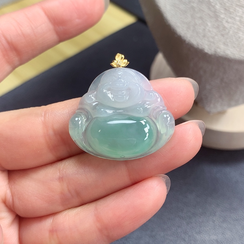 【闪购商品】翡翠吊坠(赠链)18K金镶嵌?****?