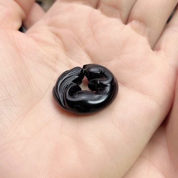 和田玉手链未镶嵌凤九