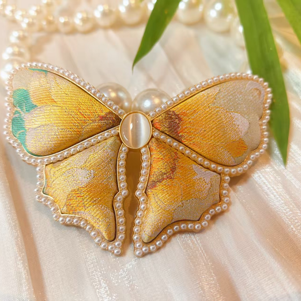 【陆美英宋锦】葵花仙子 金色阳光 宋锦打发饰