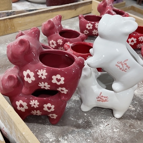 多肉绿植陶瓷花盆9.9包邮，有孔